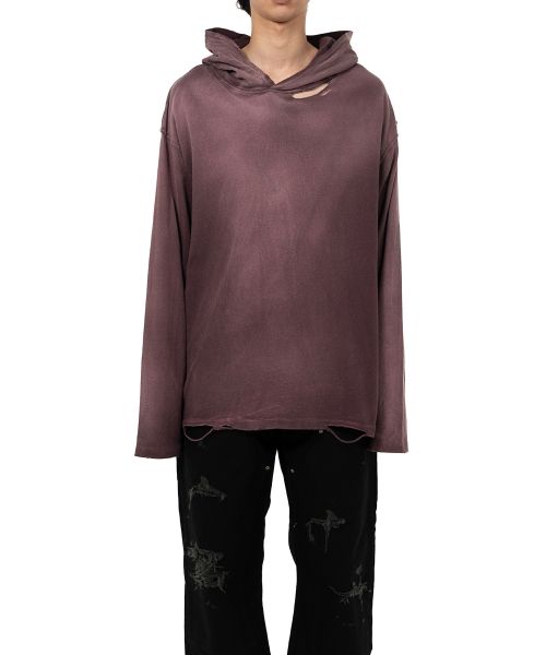 メゾンミハラヤスヒロ　Distressed Hoodie Maison MIHARA YASUHIRO ONLINE STORE（メゾンミハラヤスヒロ