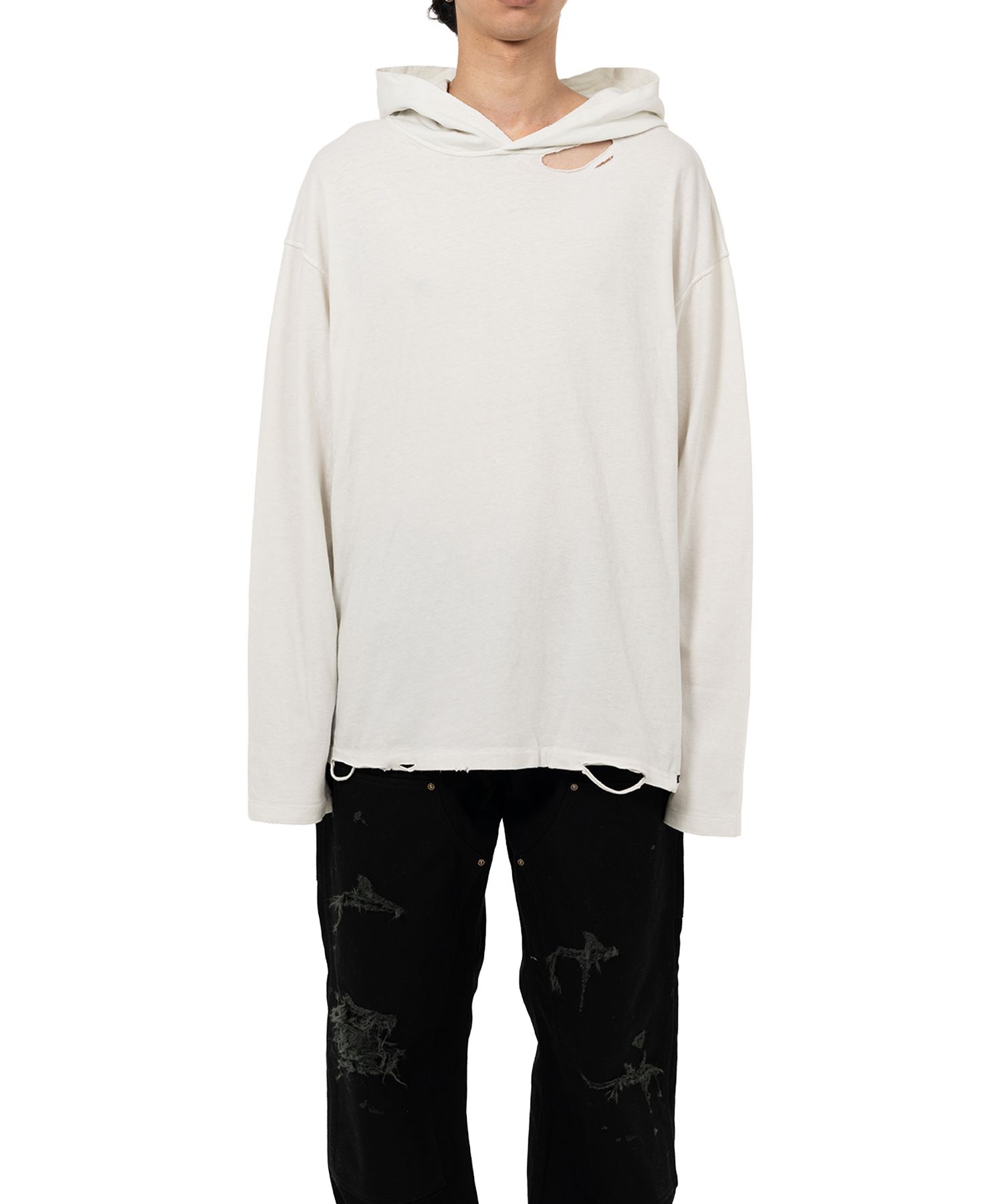 Distressed Light Weight Hoodie