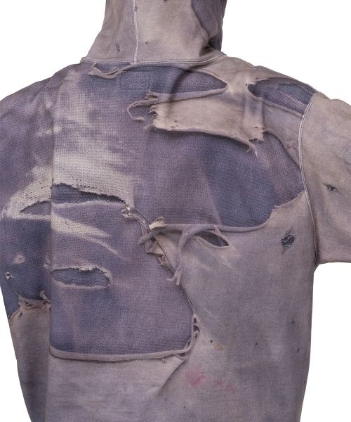 Trompe L’oeil Print Zip-up Hoodie