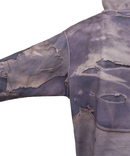 Trompe L’oeil Print Zip-up Hoodie