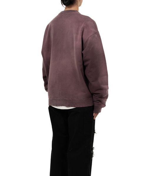 "KAMIYA logo" Distressed Zip Sweat Jacket