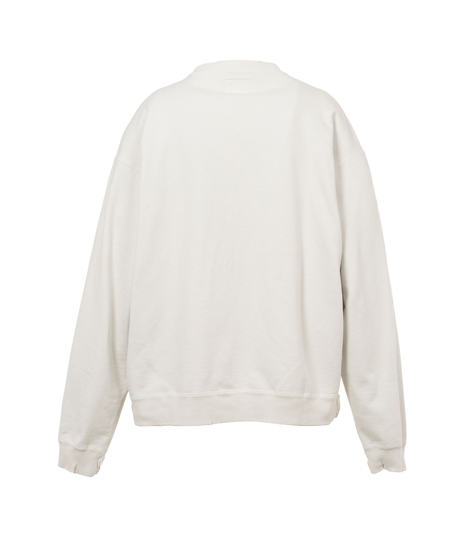 "KAMIYA logo" Distressed Zip Sweat Jacket