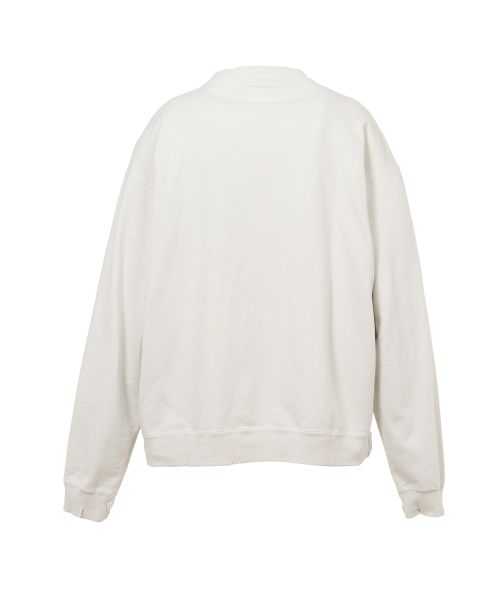 "KAMIYA logo" Distressed Zip Sweat Jacket