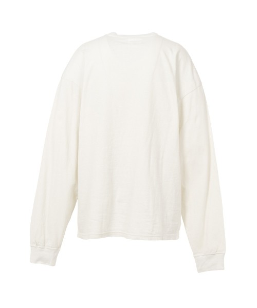 "KAMIYA logo" Distressed Pocket L/S T-shirt