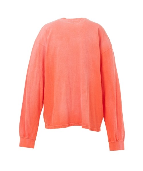 "KAMIYA logo" Distressed Pocket L/S T-shirt