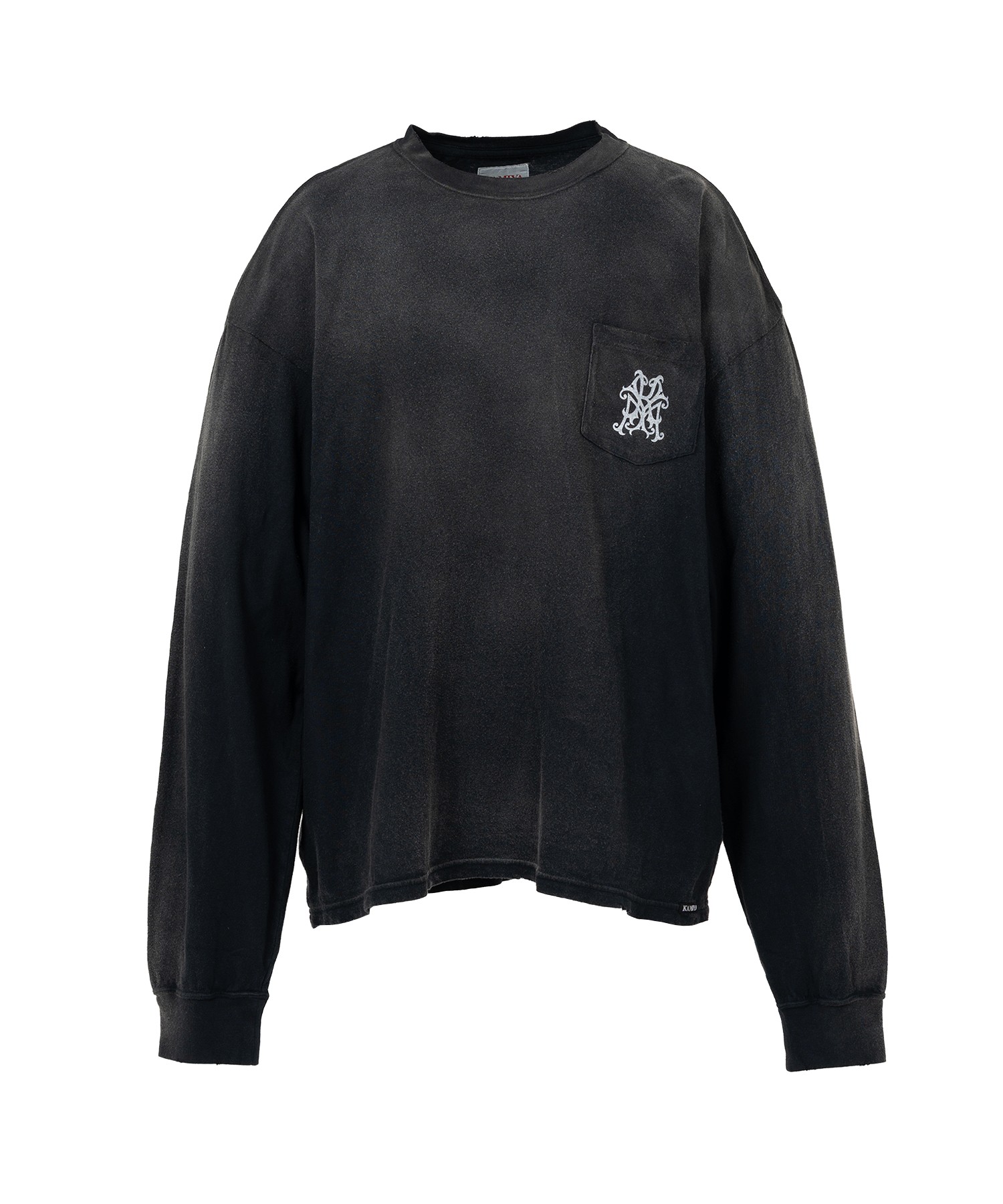 "Messenger Bird" Distressed Pocket L/S T-shirt