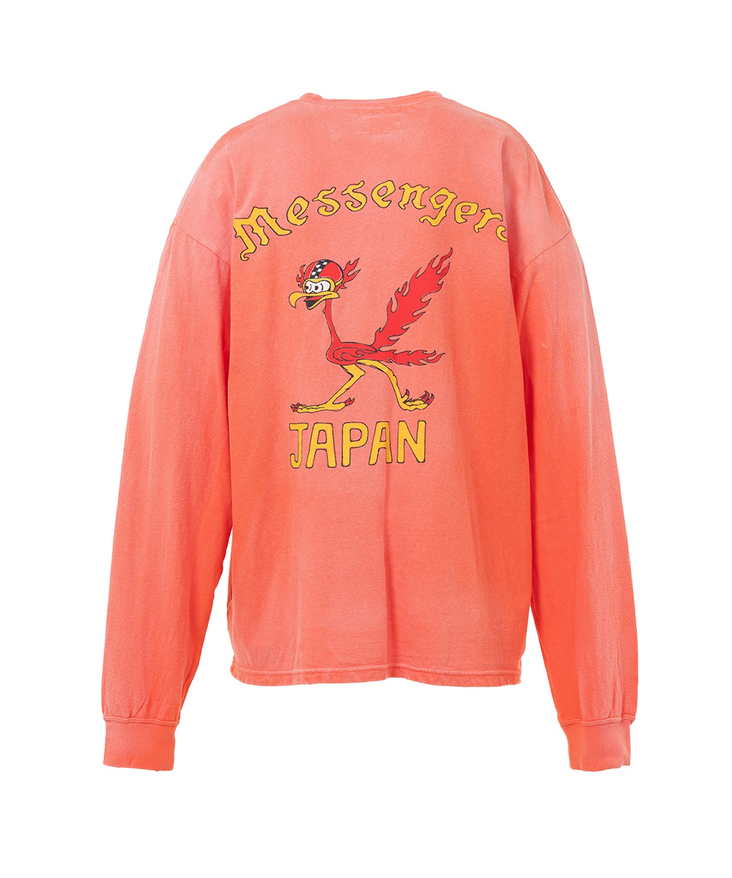 "Messenger Bird" Distressed Pocket L/S T-shirt
