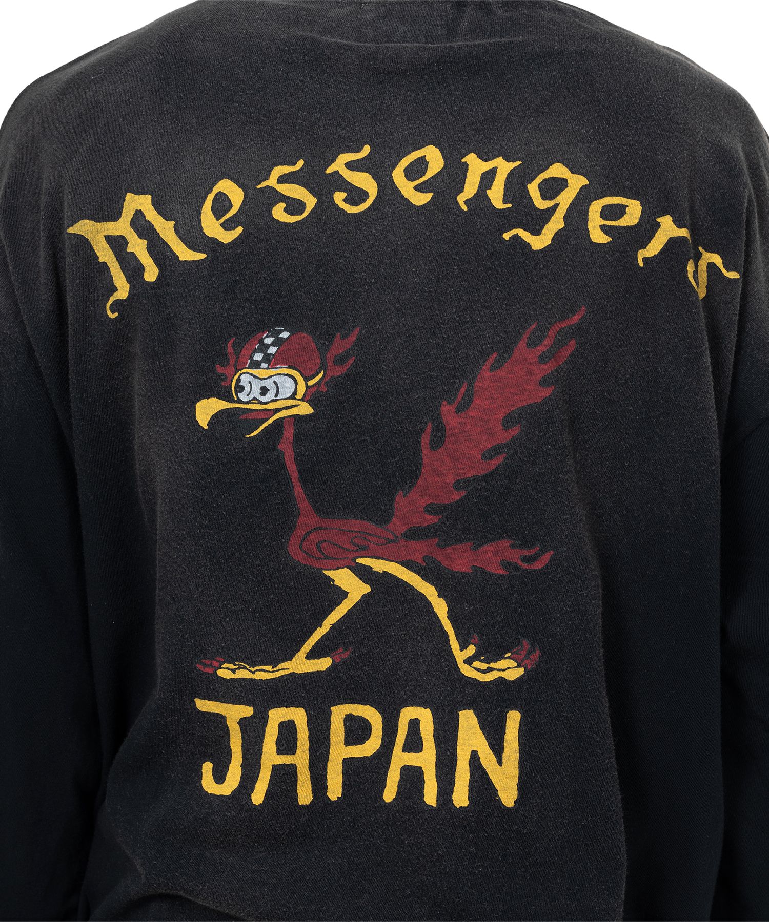 "Messenger Bird" Distressed Pocket L/S T-shirt