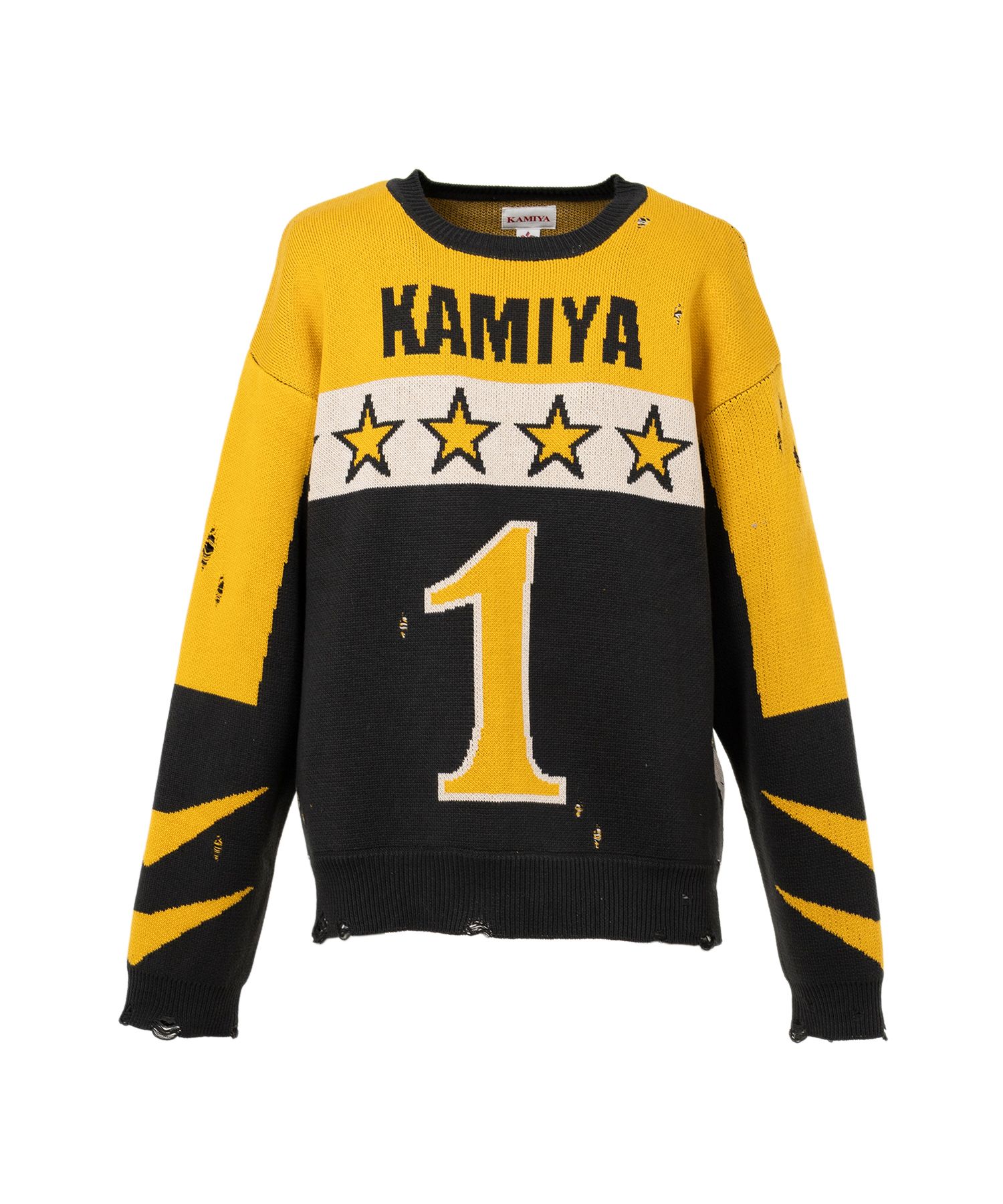 Racing Jacquard Knit Sweater