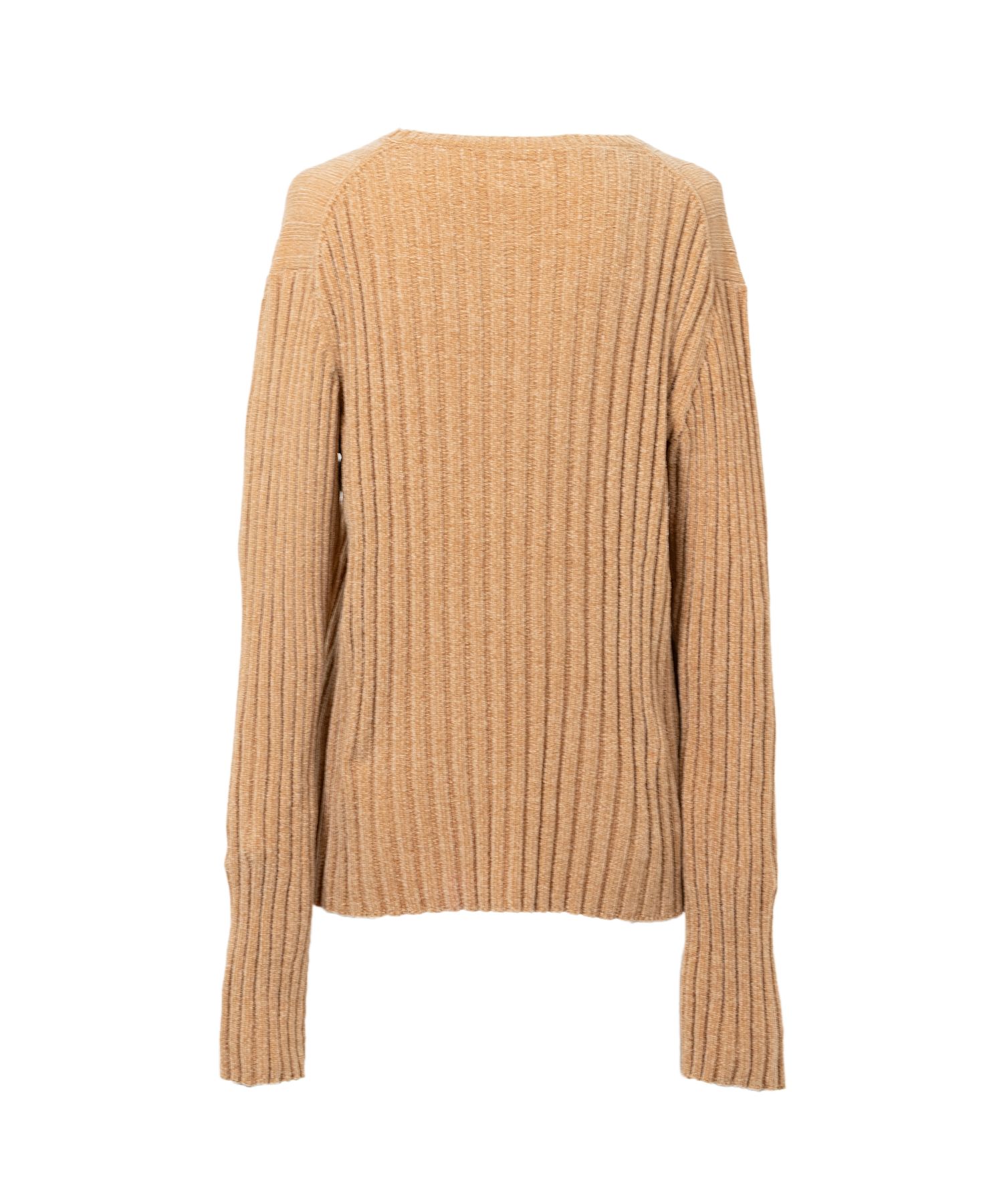 "KAMIYA logo" Ribbed Knit Sweater