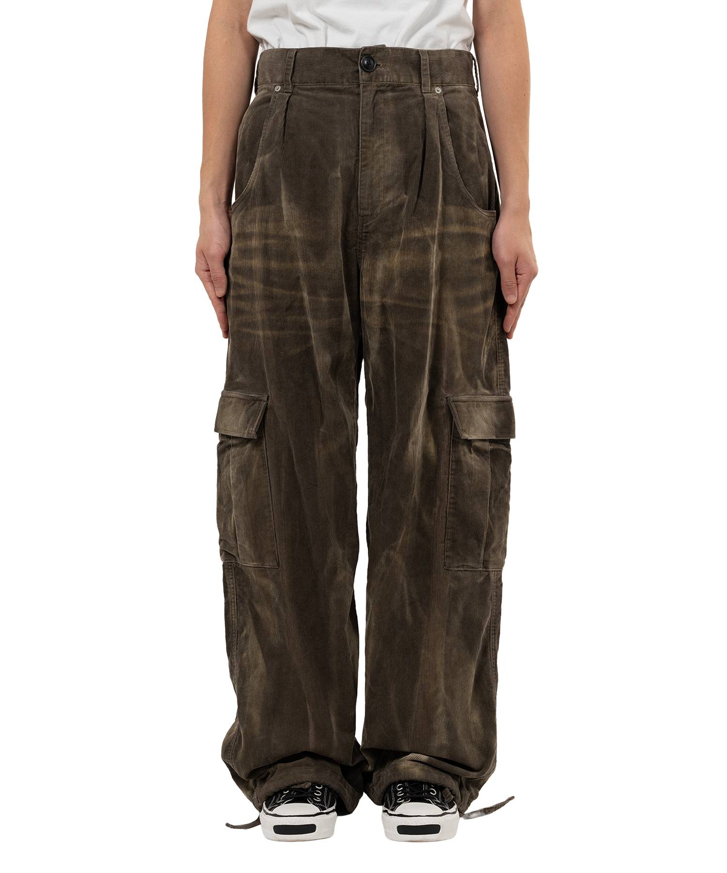 Sun Faded Like Corduroy Fatigue Pants