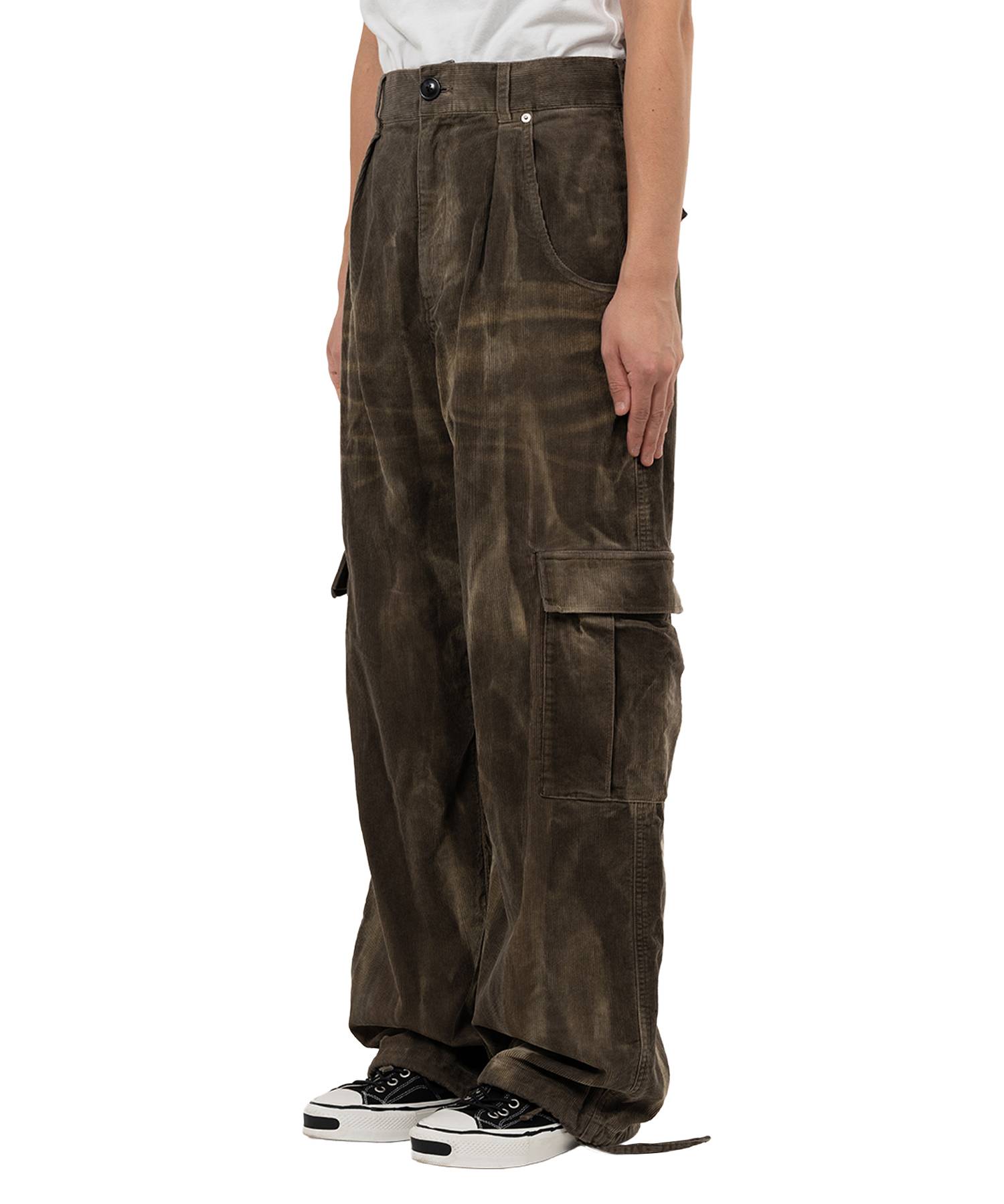 Sun Faded Like Corduroy Fatigue Pants