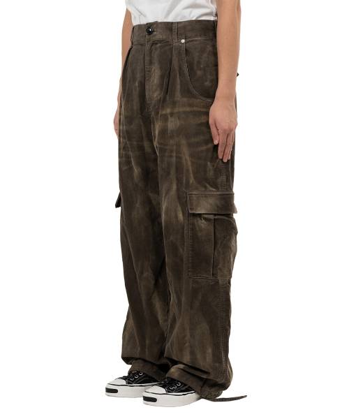 Sun Faded Like Corduroy Fatigue Pants