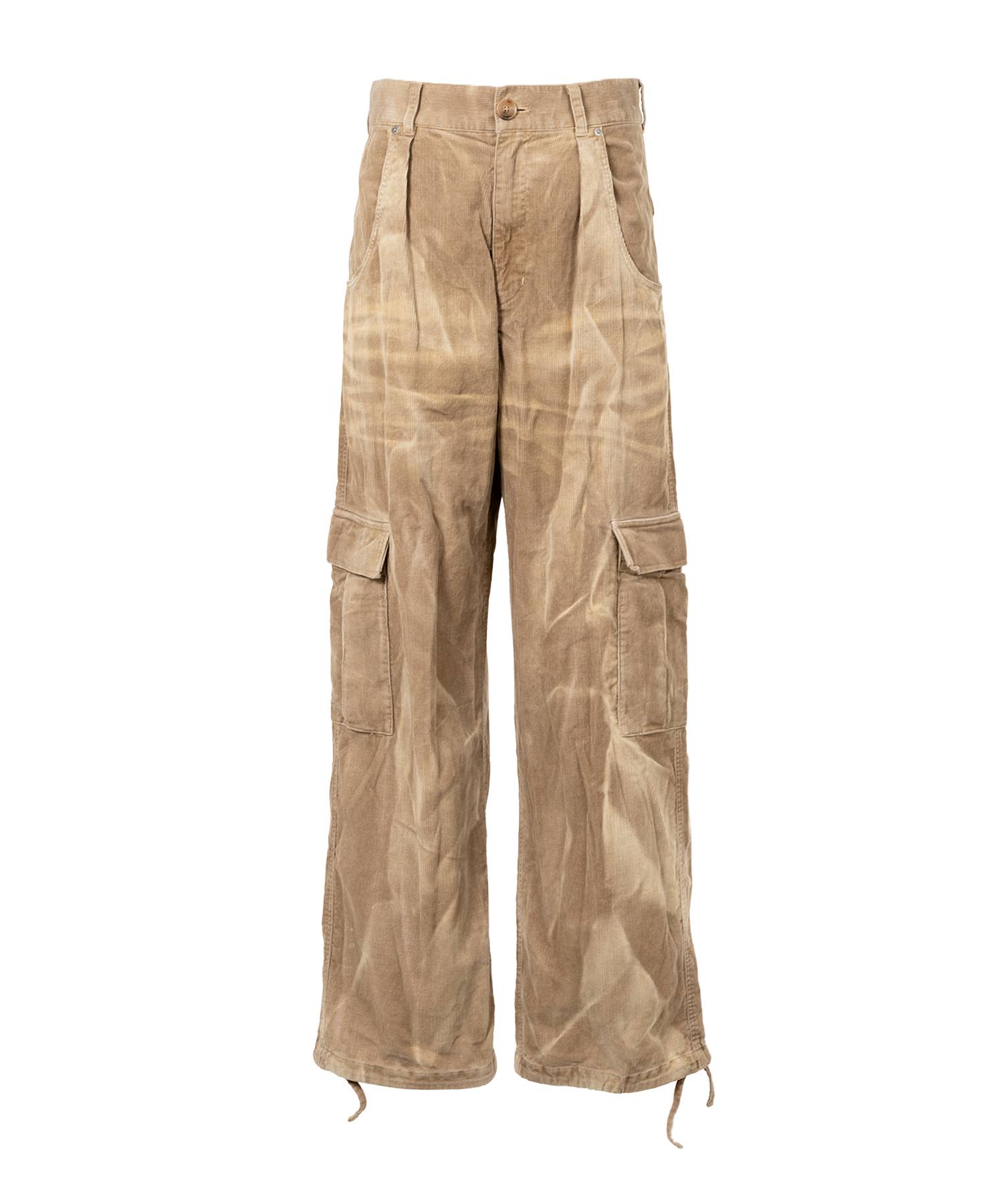 Sun Faded Like Corduroy Fatigue Pants