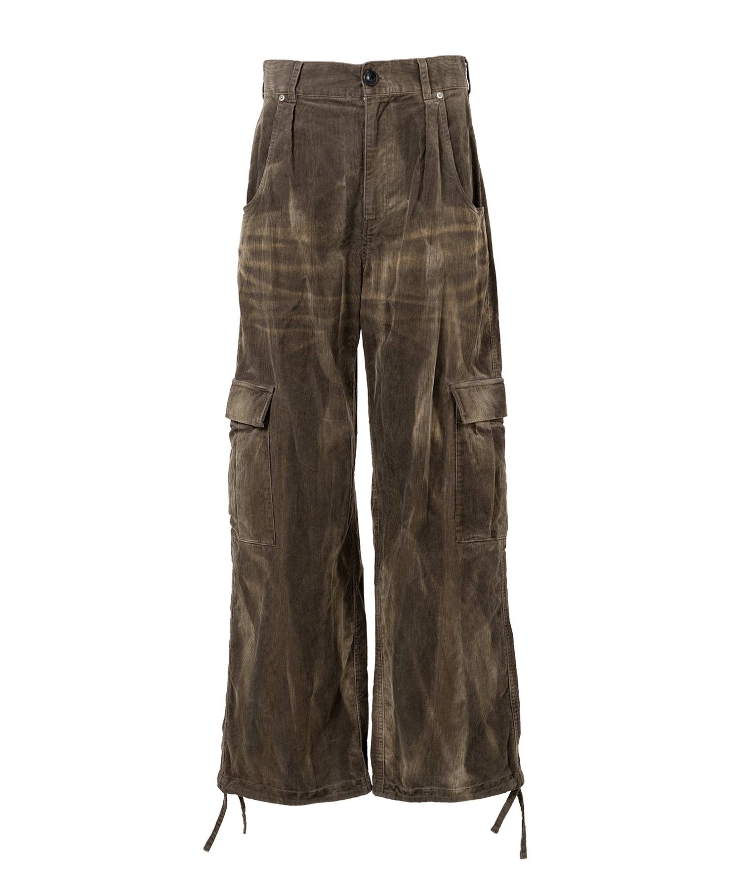 Sun Faded Like Corduroy Fatigue Pants