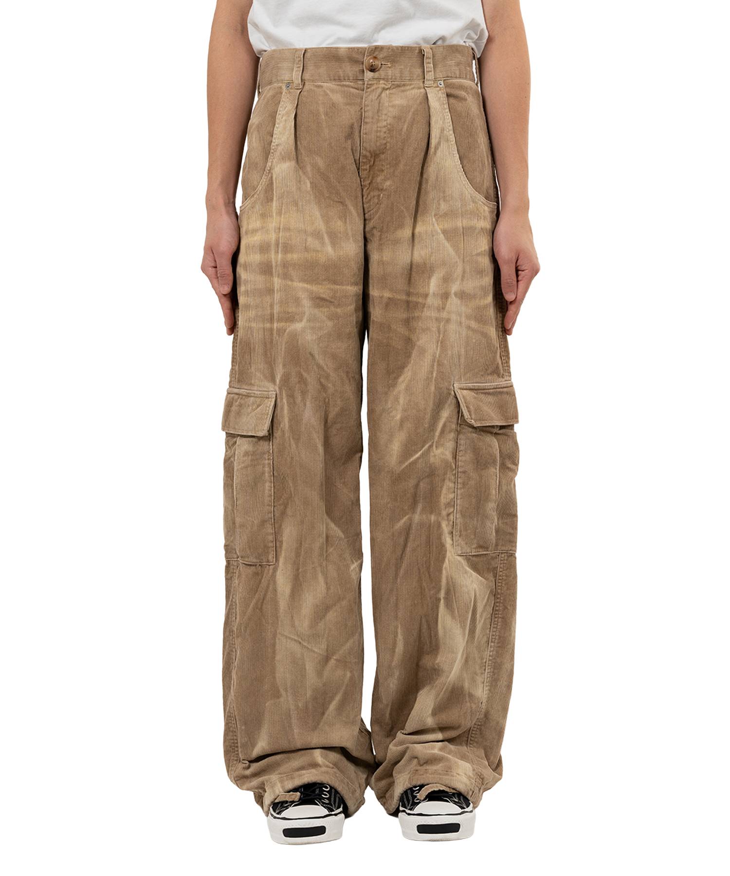 Sun Faded Like Corduroy Fatigue Pants