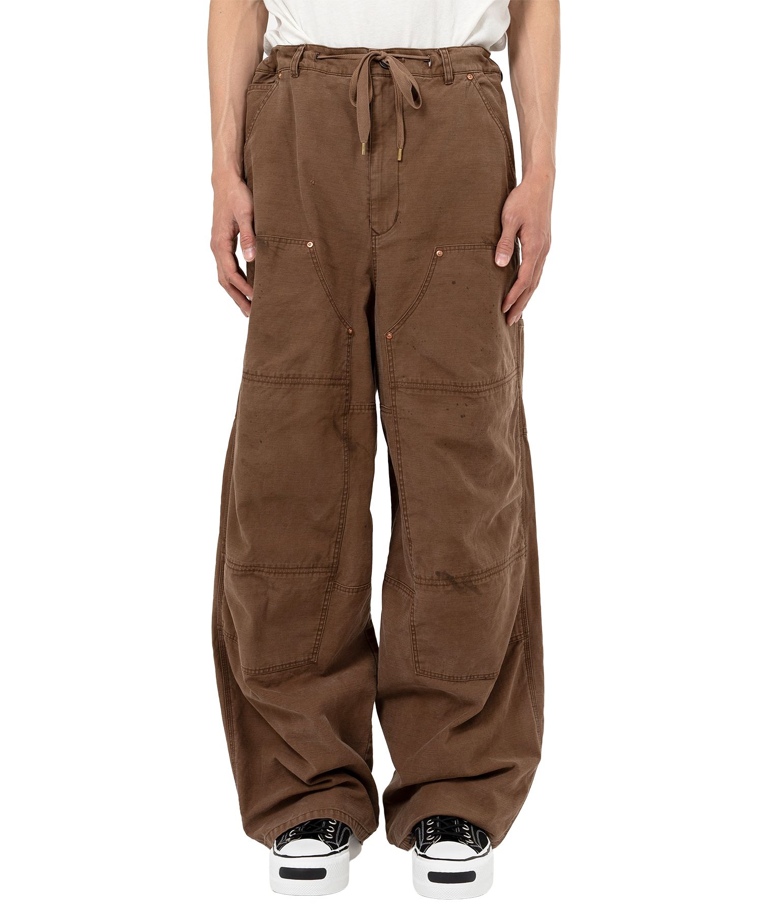 Back Satin Painter Pants