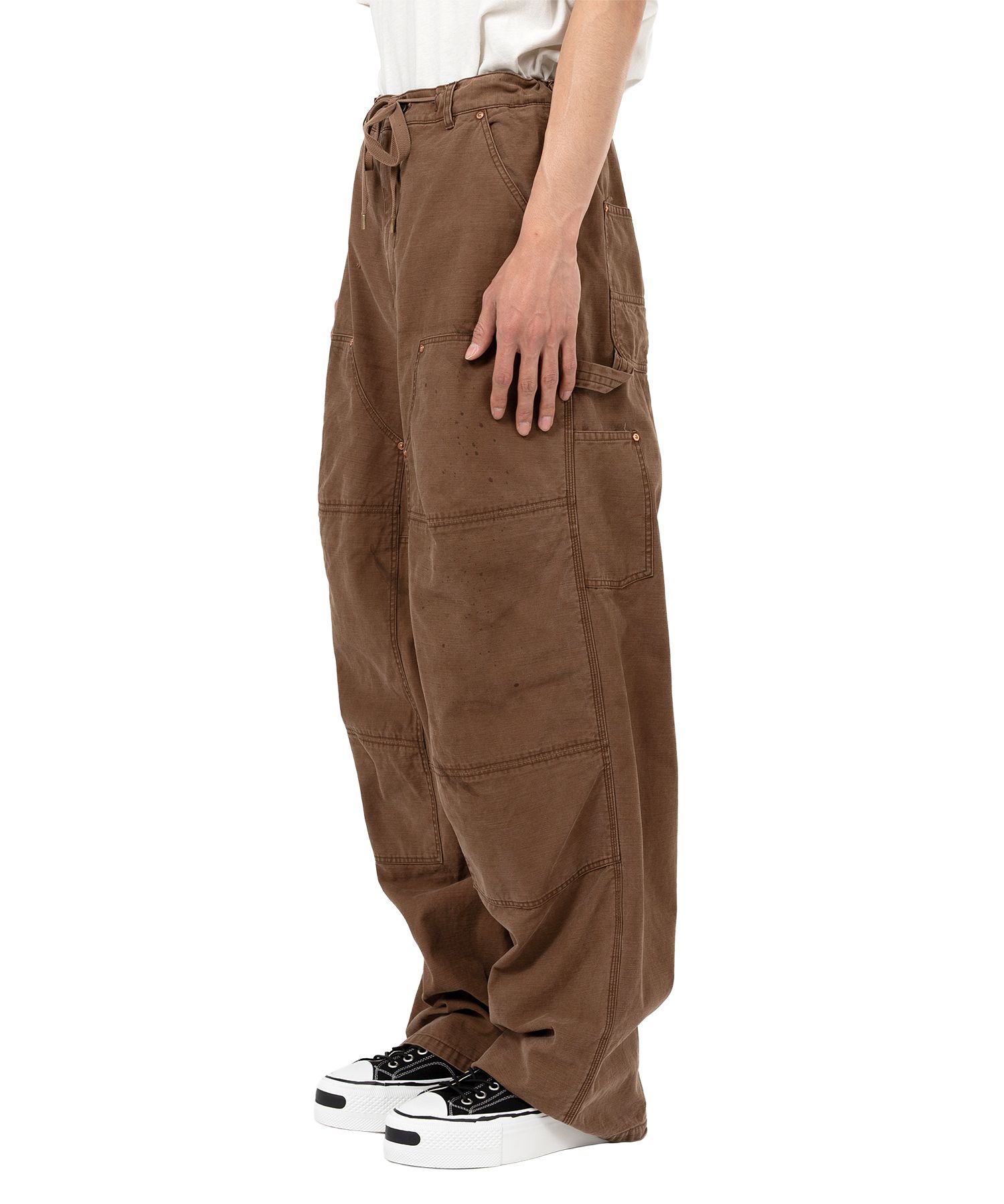 Back Satin Painter Pants