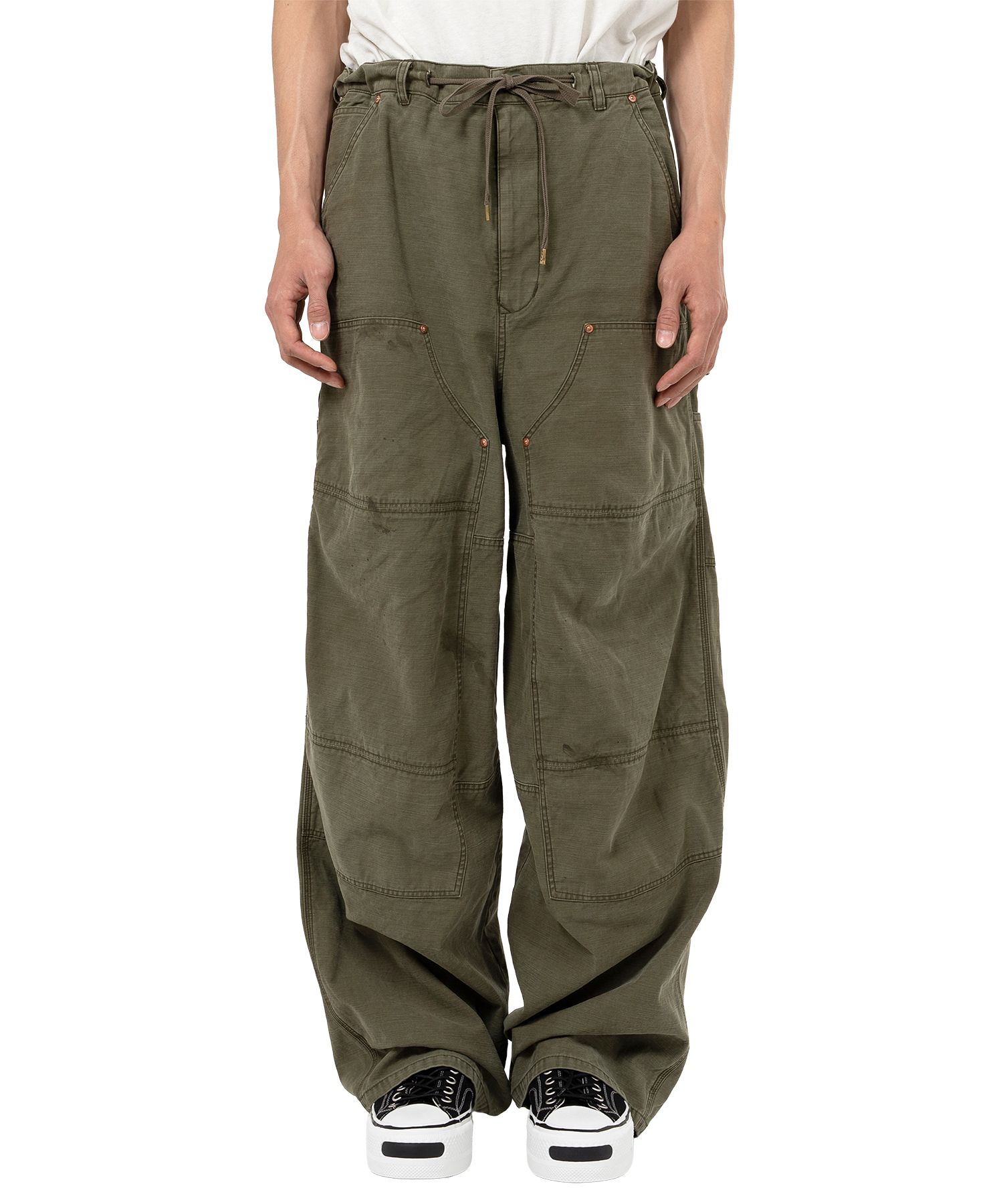 Back Satin Painter Pants