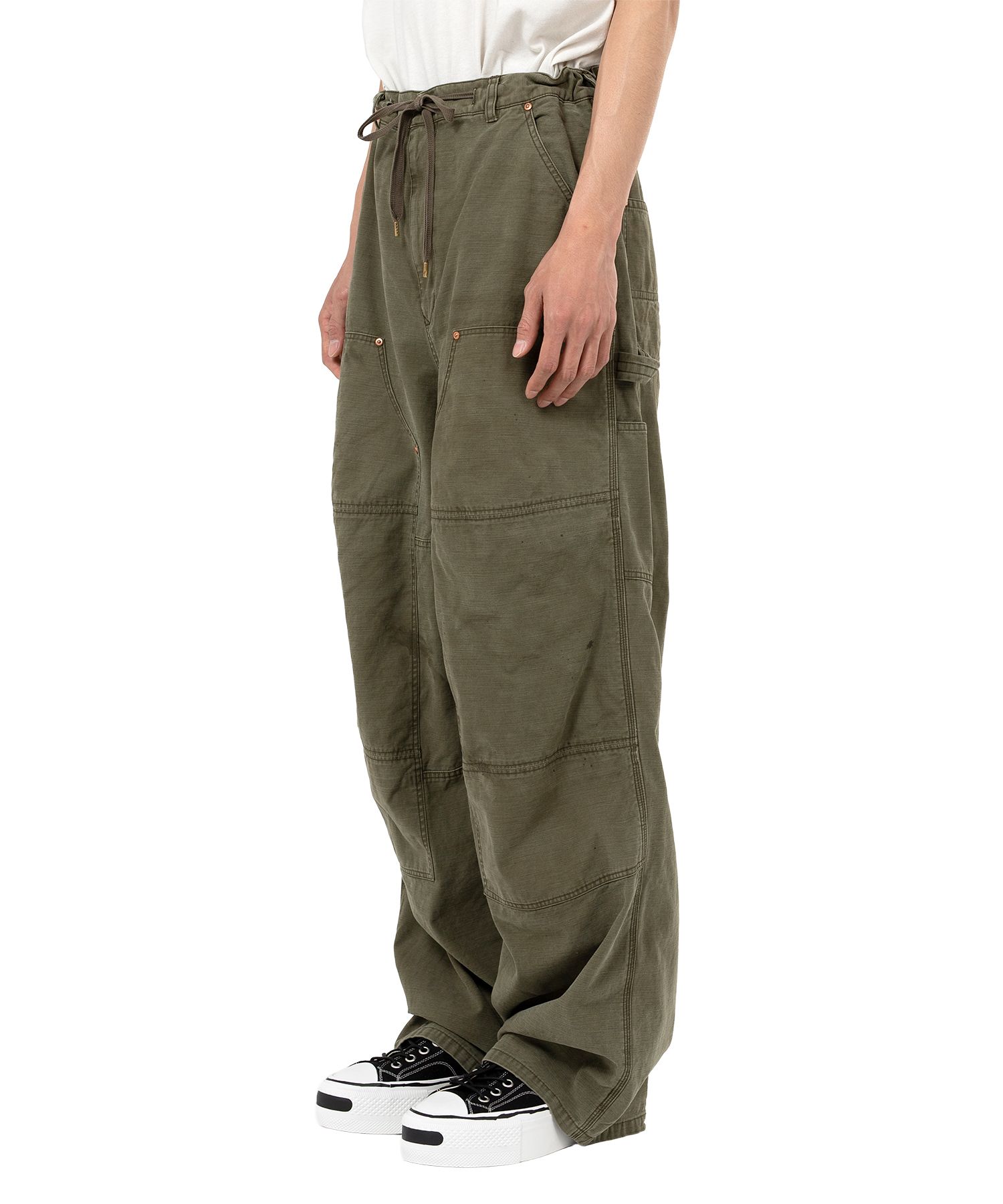 Back Satin Painter Pants