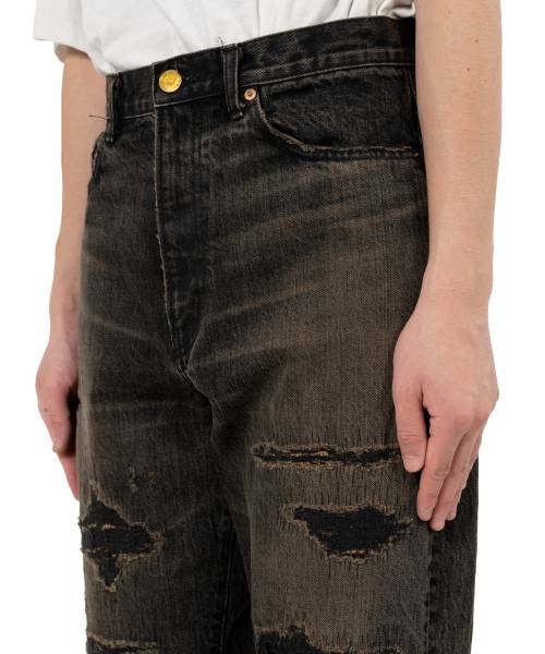 BORO Bootcut Wide Denim Pants