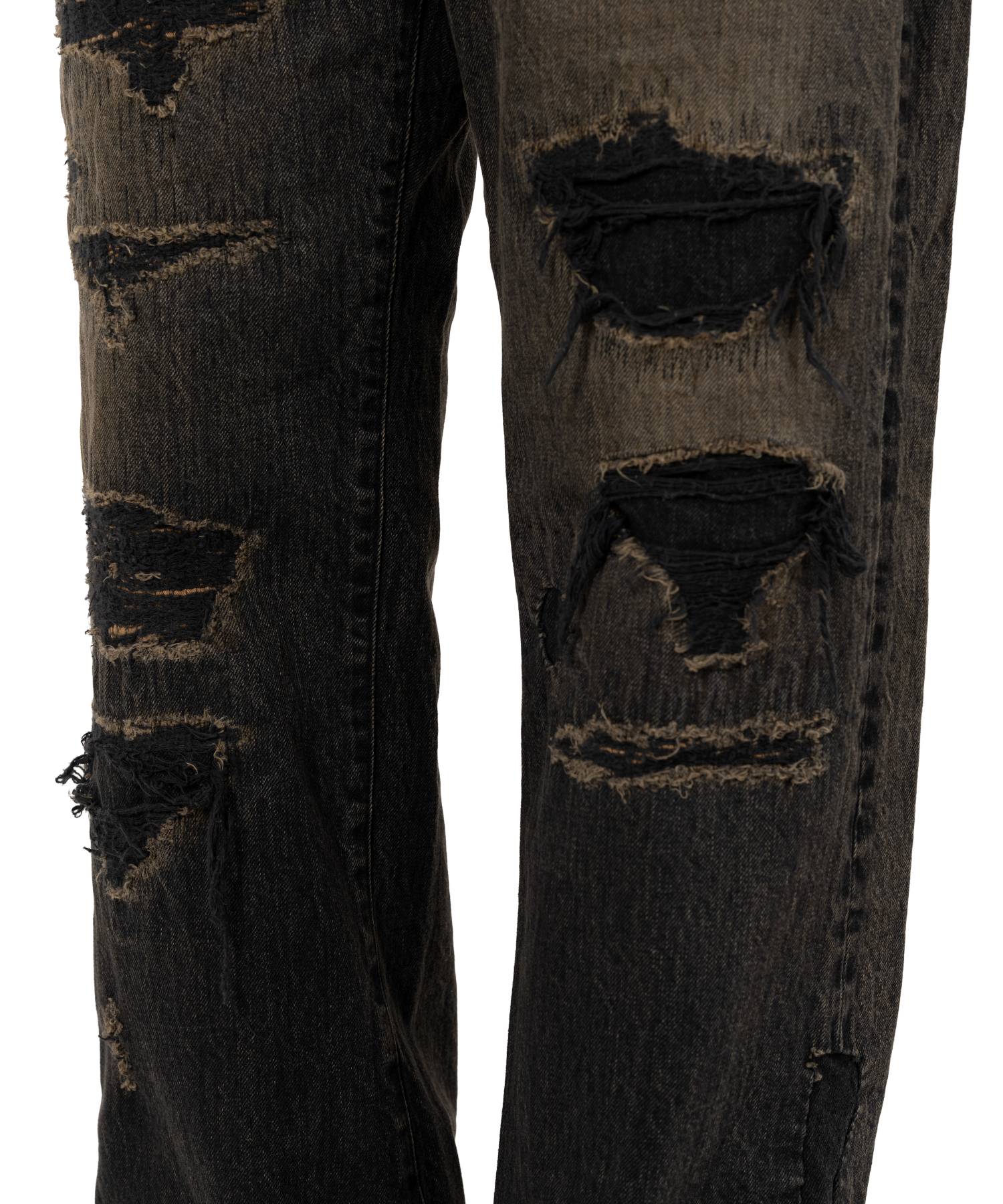 BORO Bootcut Wide Denim Pants