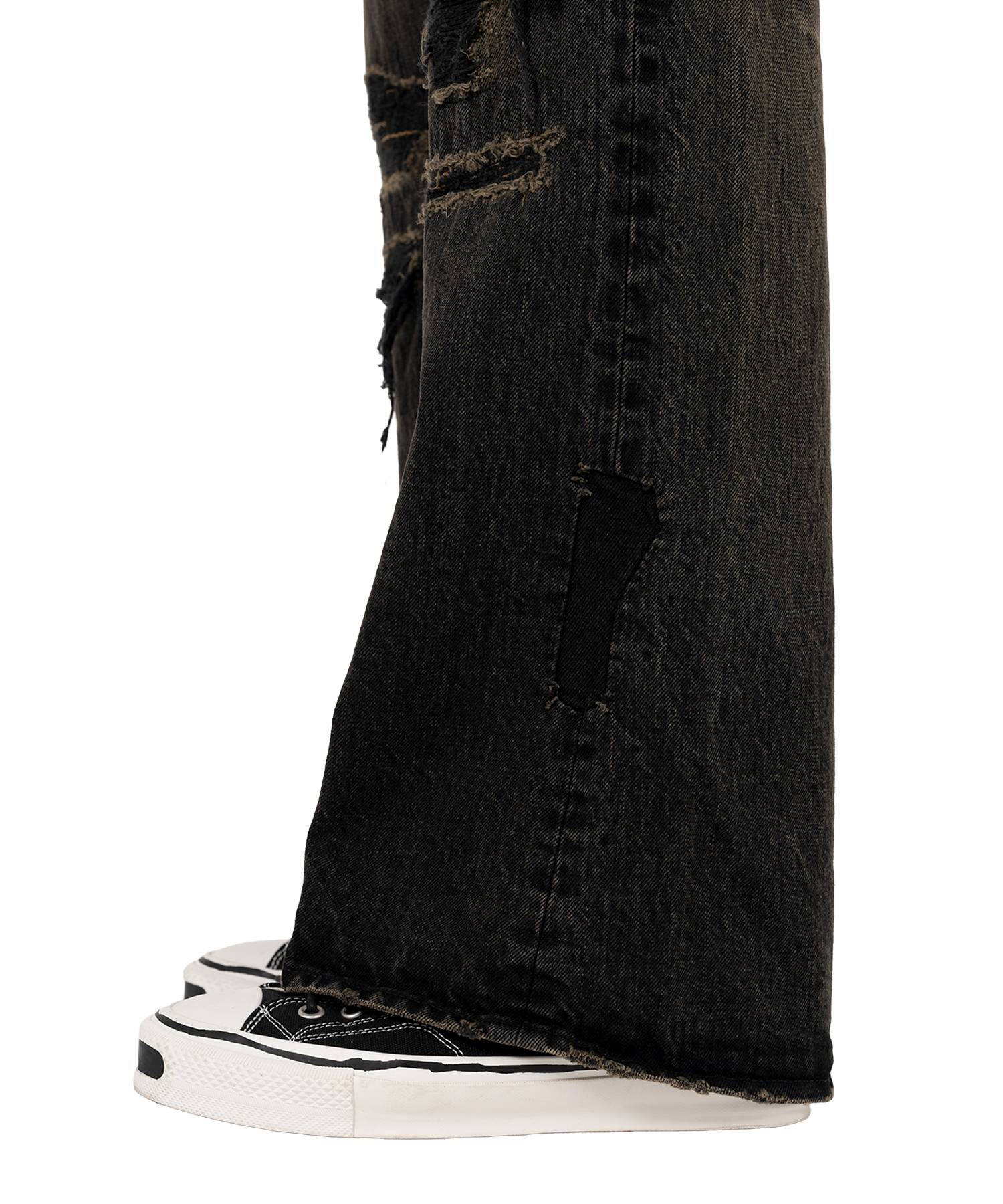 BORO Bootcut Wide Denim Pants
