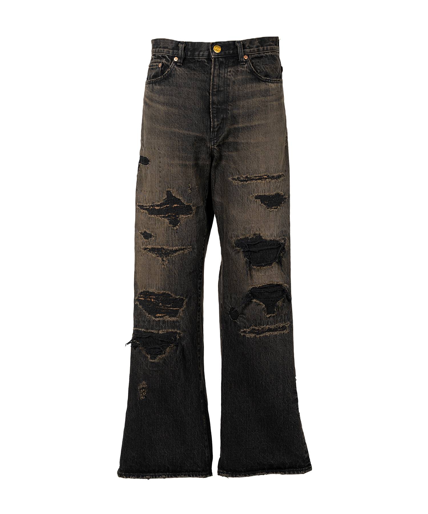 BORO Bootcut Wide Denim Pants