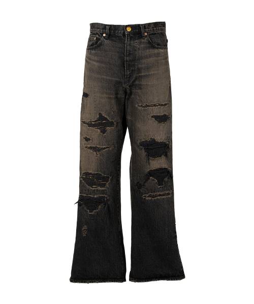 BORO Bootcut Wide Denim Pants