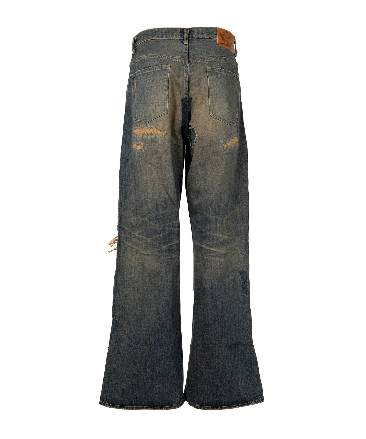 BORO Bootcut Wide Denim Pants