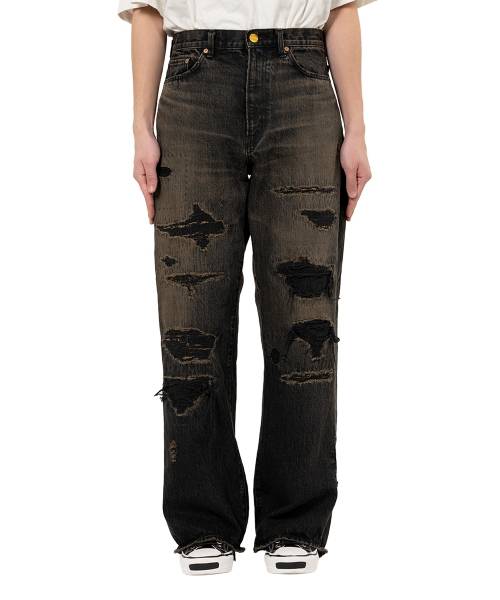 BORO Bootcut Wide Denim Pants