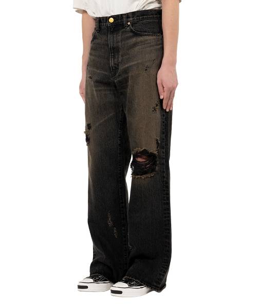 Bootcut Wide Denim Pants