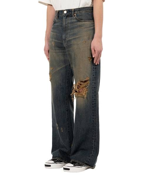 Bootcut Wide Denim Pants