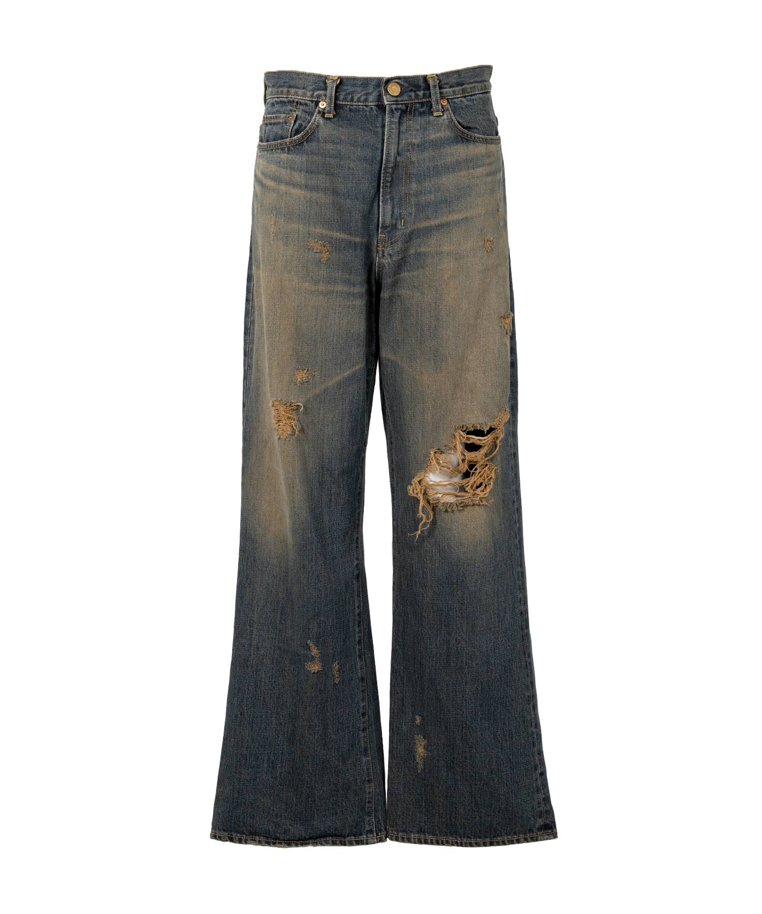 Bootcut Wide Denim Pants