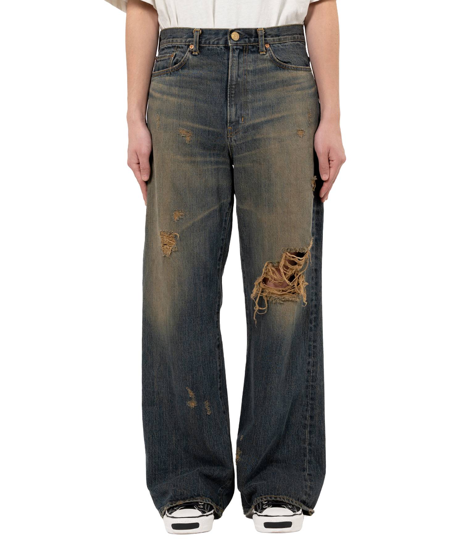 Bootcut Wide Denim Pants