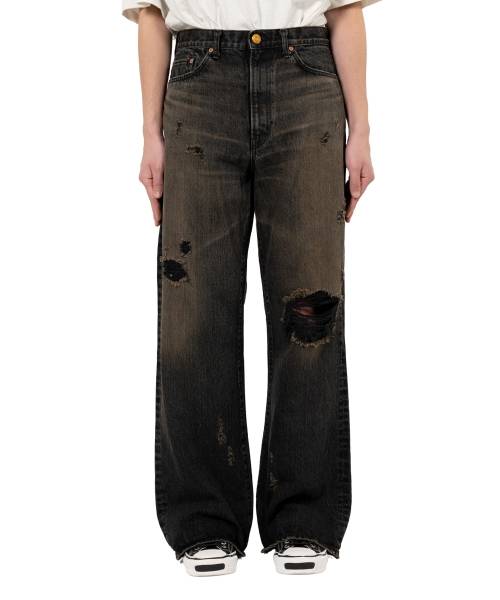 Bootcut Wide Denim Pants