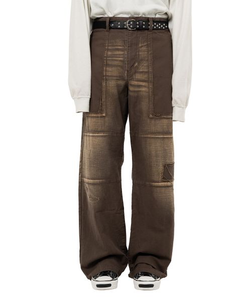 Maison MIHARA YASUHIRO ミハラヤスヒロ パンツ グリーン 25SS】Maison MIHARA YASUHIRO ミハラヤスヒロ / INSIDEOUT