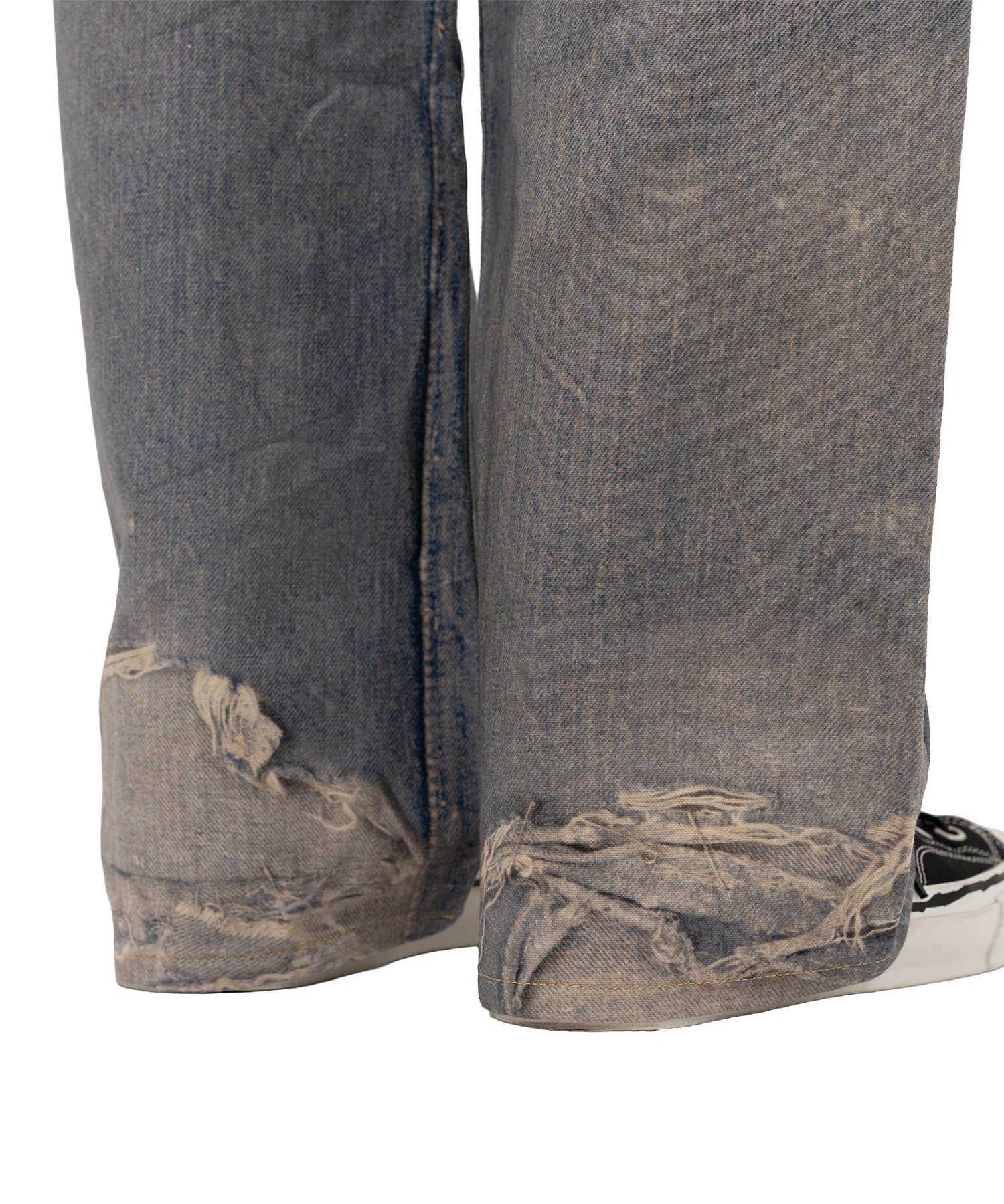 Trompe L’oeil Print Denim Pants