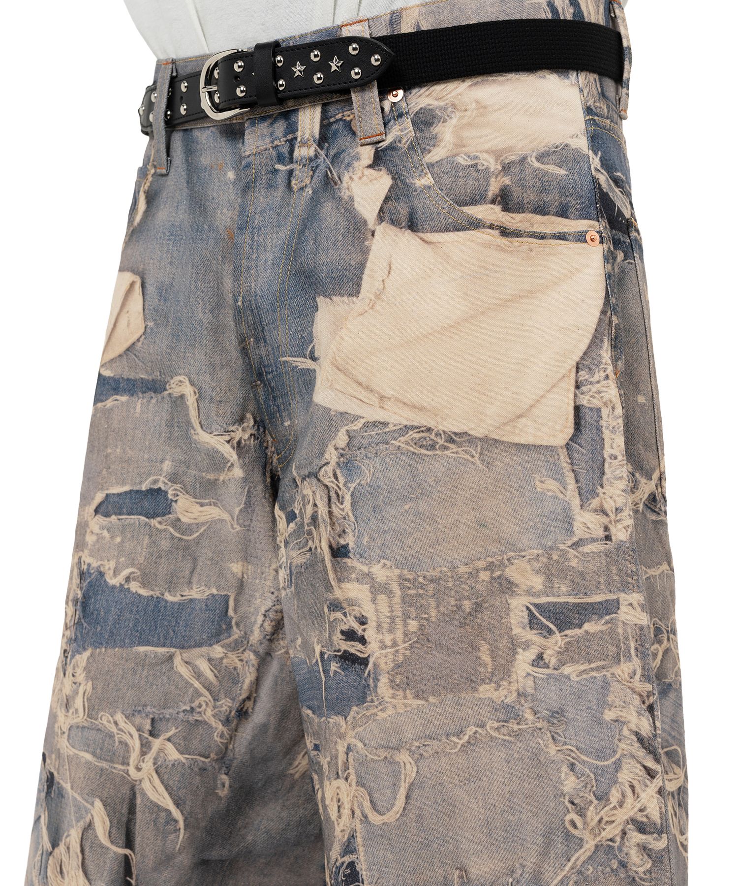 Trompe L’oeil Print Bermuda Shorts