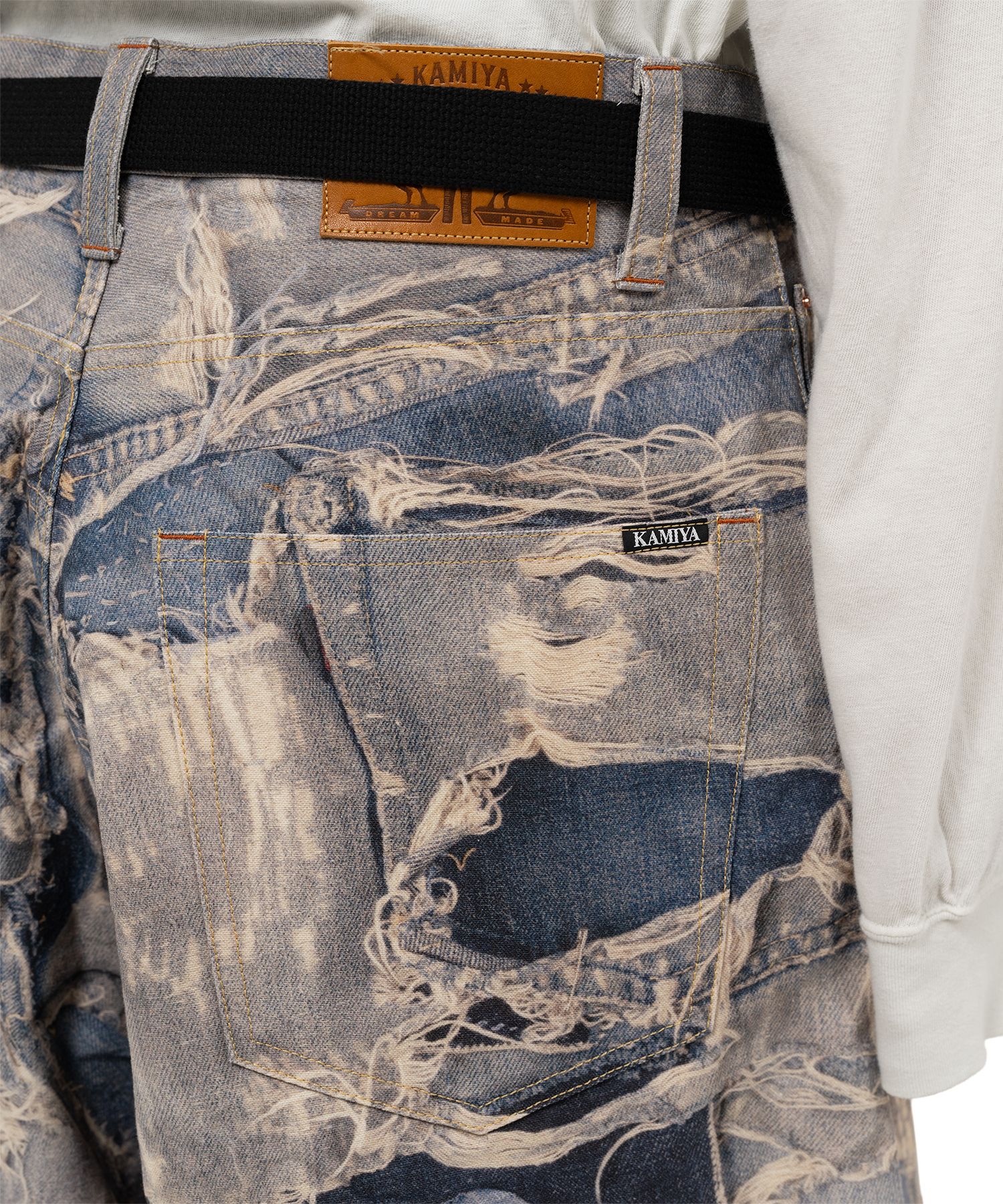 Trompe L’oeil Print Bermuda Shorts