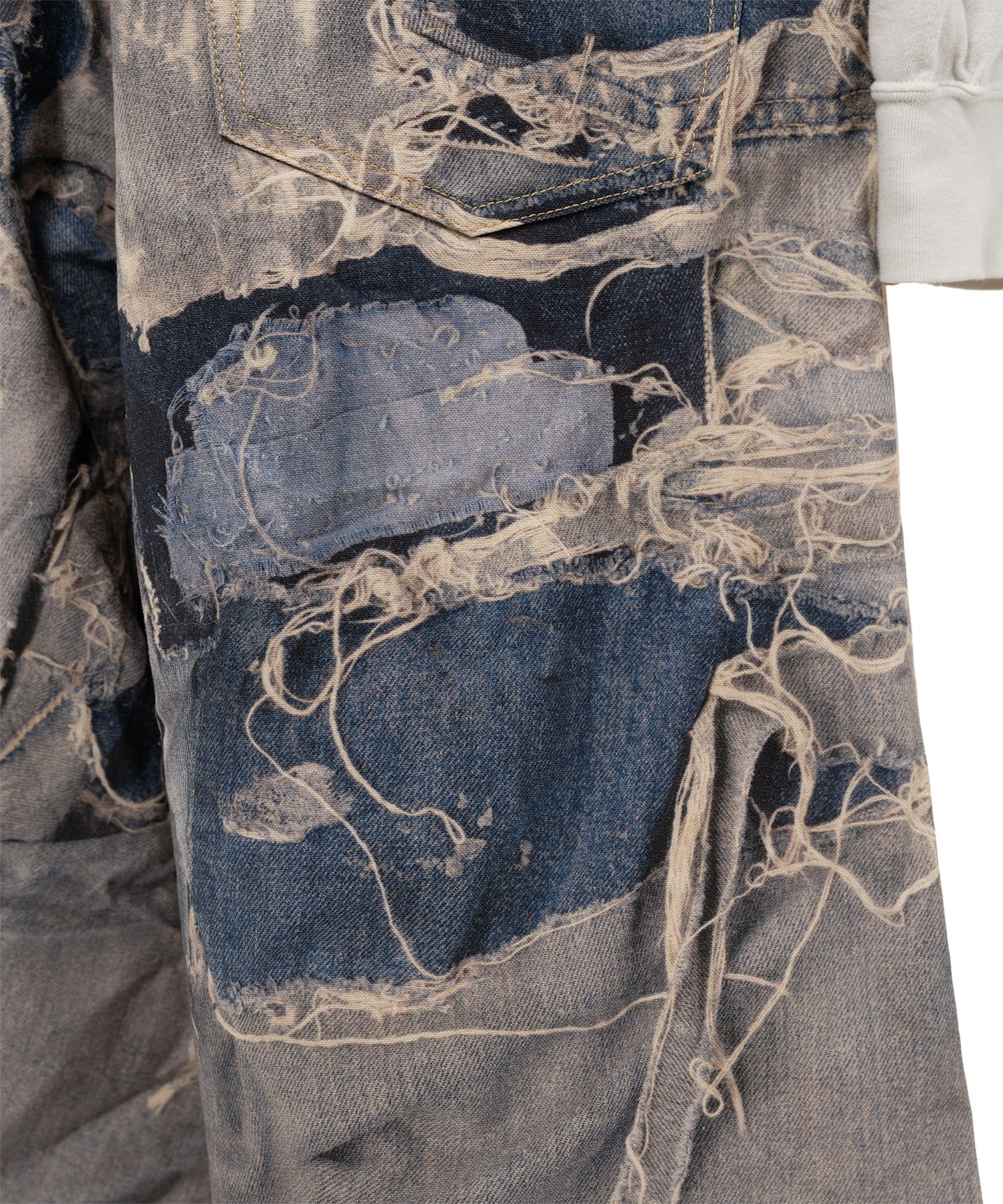 Trompe L’oeil Print Bermuda Shorts