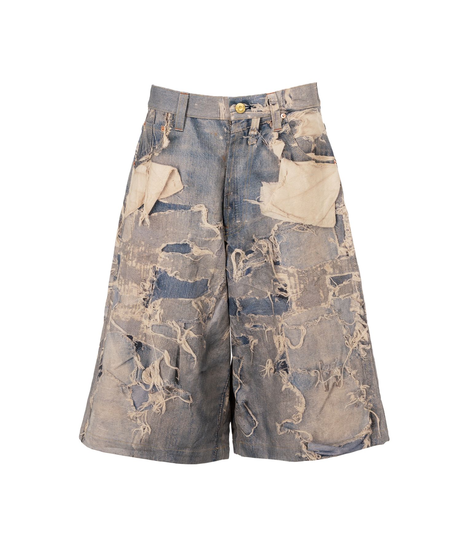Trompe L’oeil Print Bermuda Shorts
