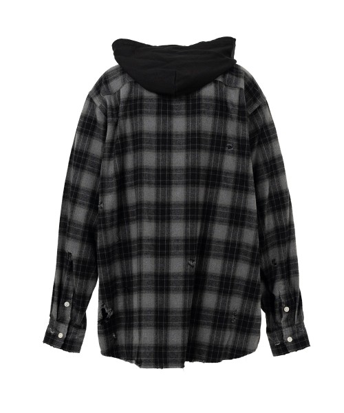 Hooded Check Shirt