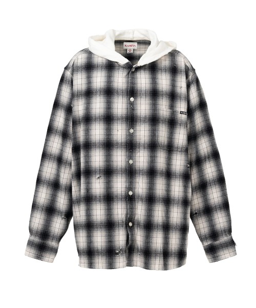 Hooded Check Shirt