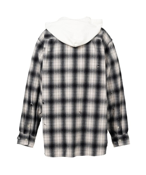 Hooded Check Shirt