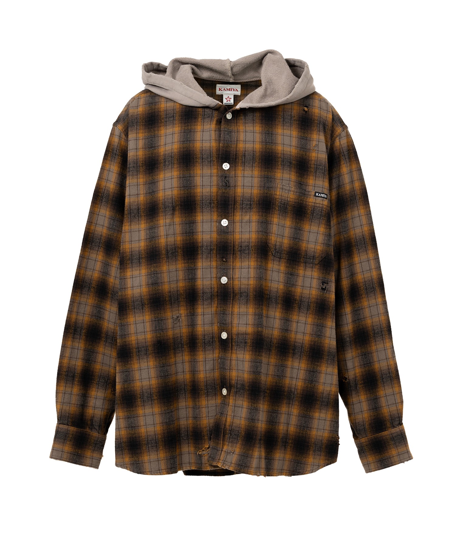 Hooded Check Shirt