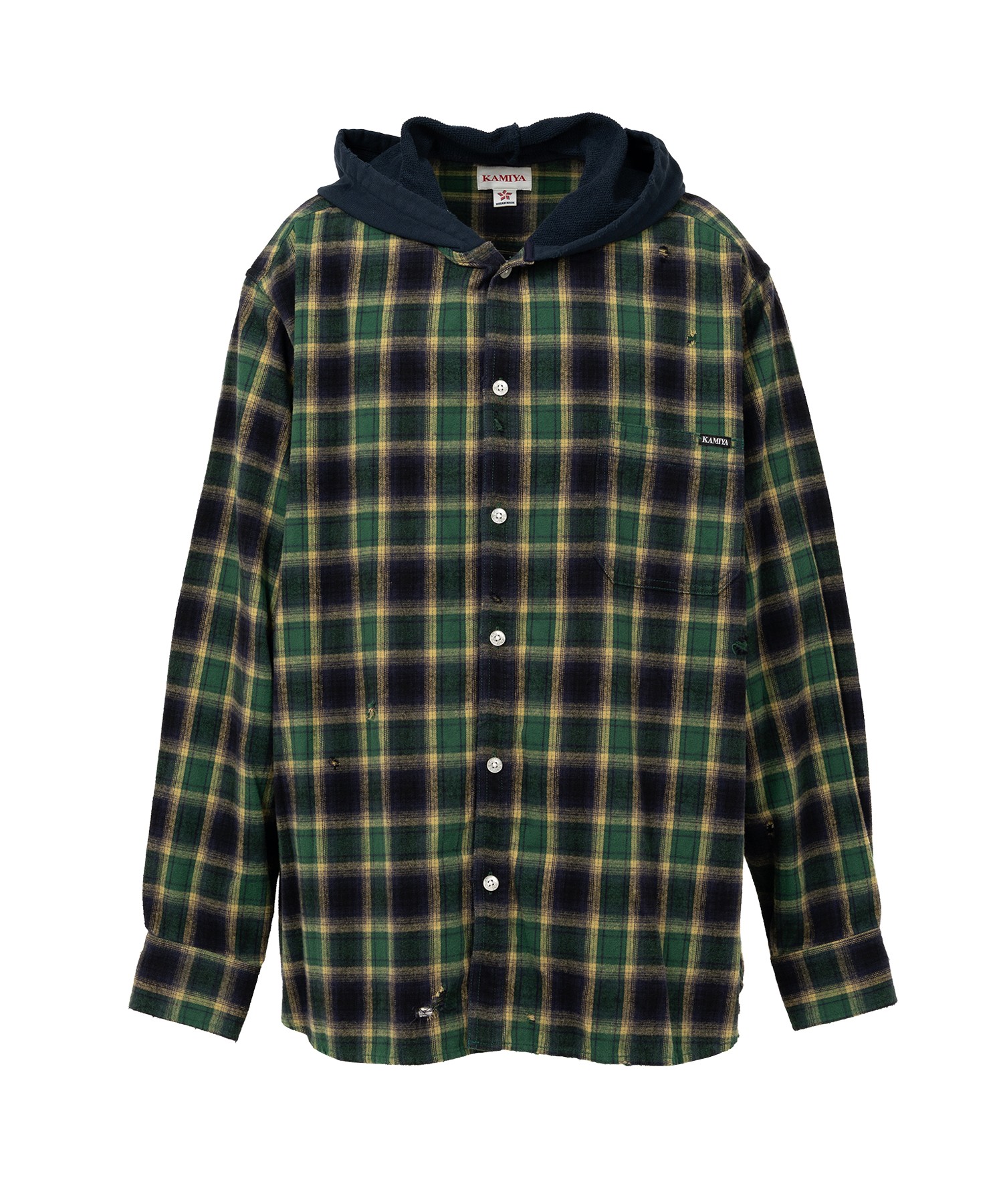 Hooded Check Shirt