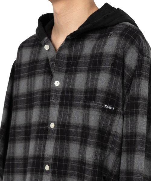 Hooded Check Shirt