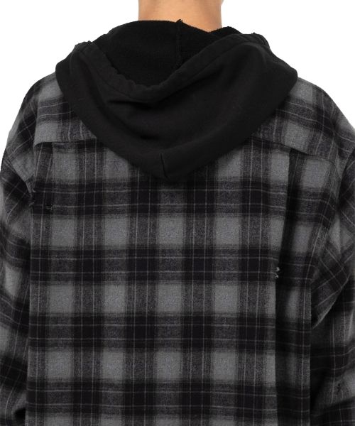 Hooded Check Shirt