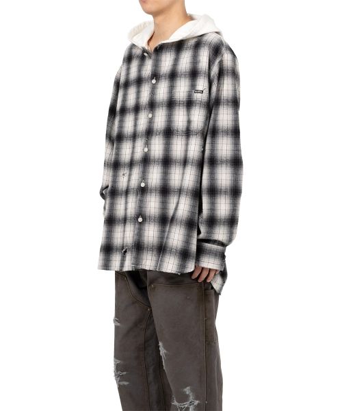 Hooded Check Shirt